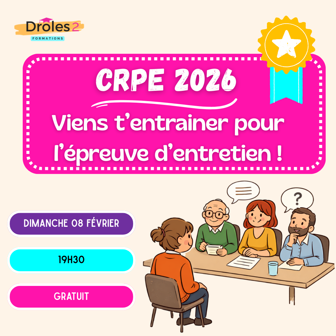 CRPE 2026 épreuve entretien