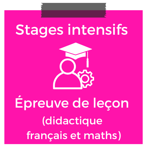 stages intensifs crpe 2026 épreuve leçon
