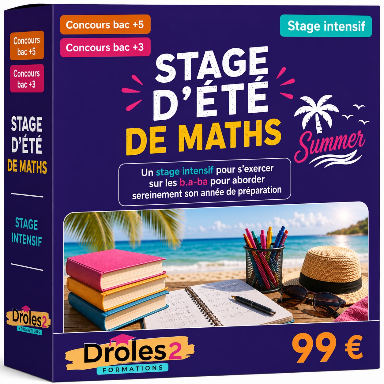 CRPE 2027 - Stage intensif été Maths